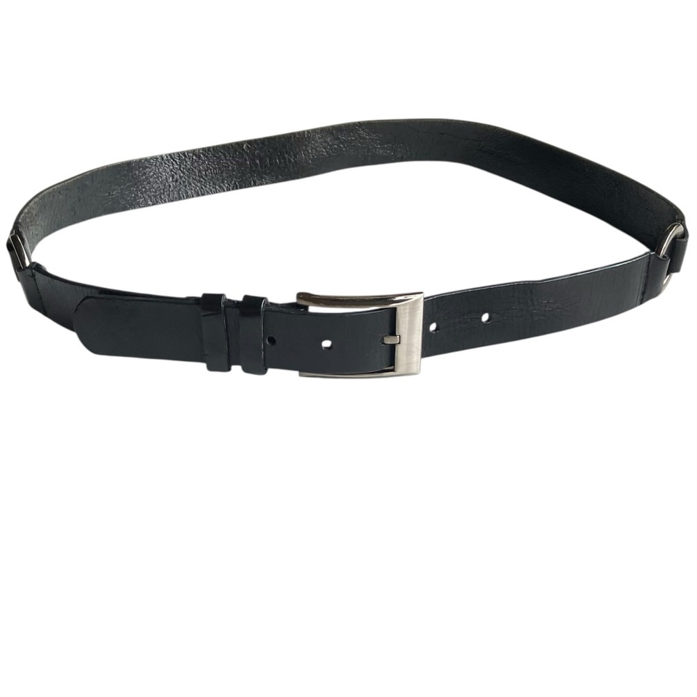 Vintage y2K Italian Leather‎ Belt O-Rings Medium